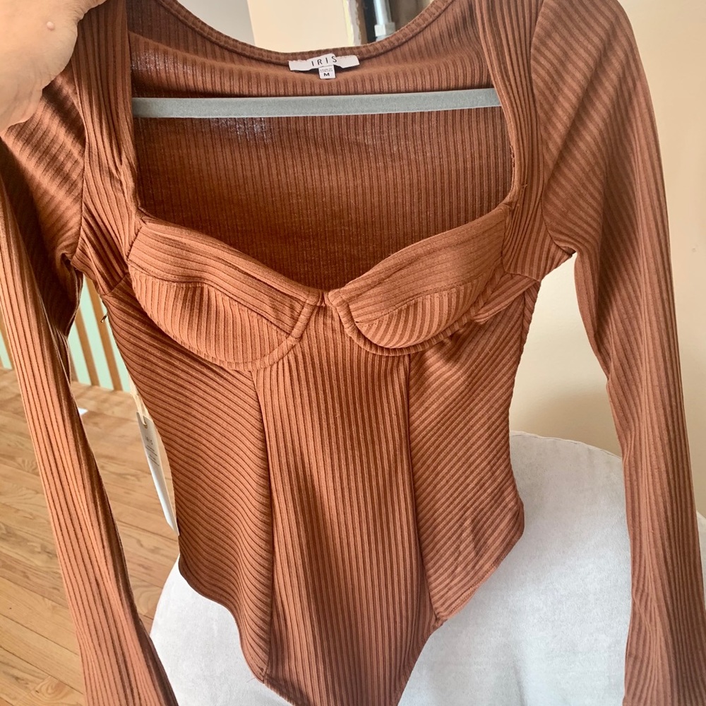 Burt orange bodysuit